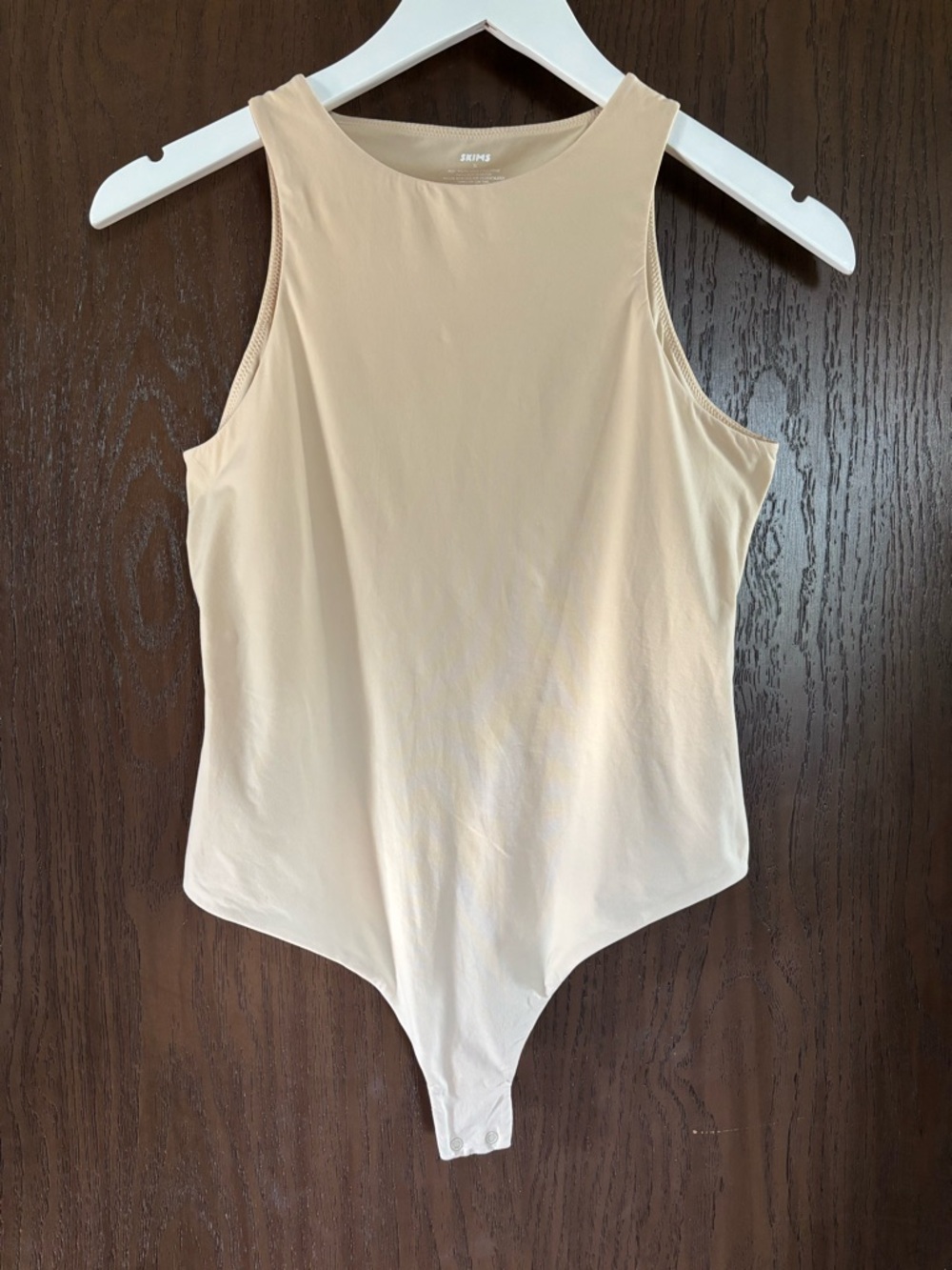 SKIMS Sleeveless Beige Bodysuit